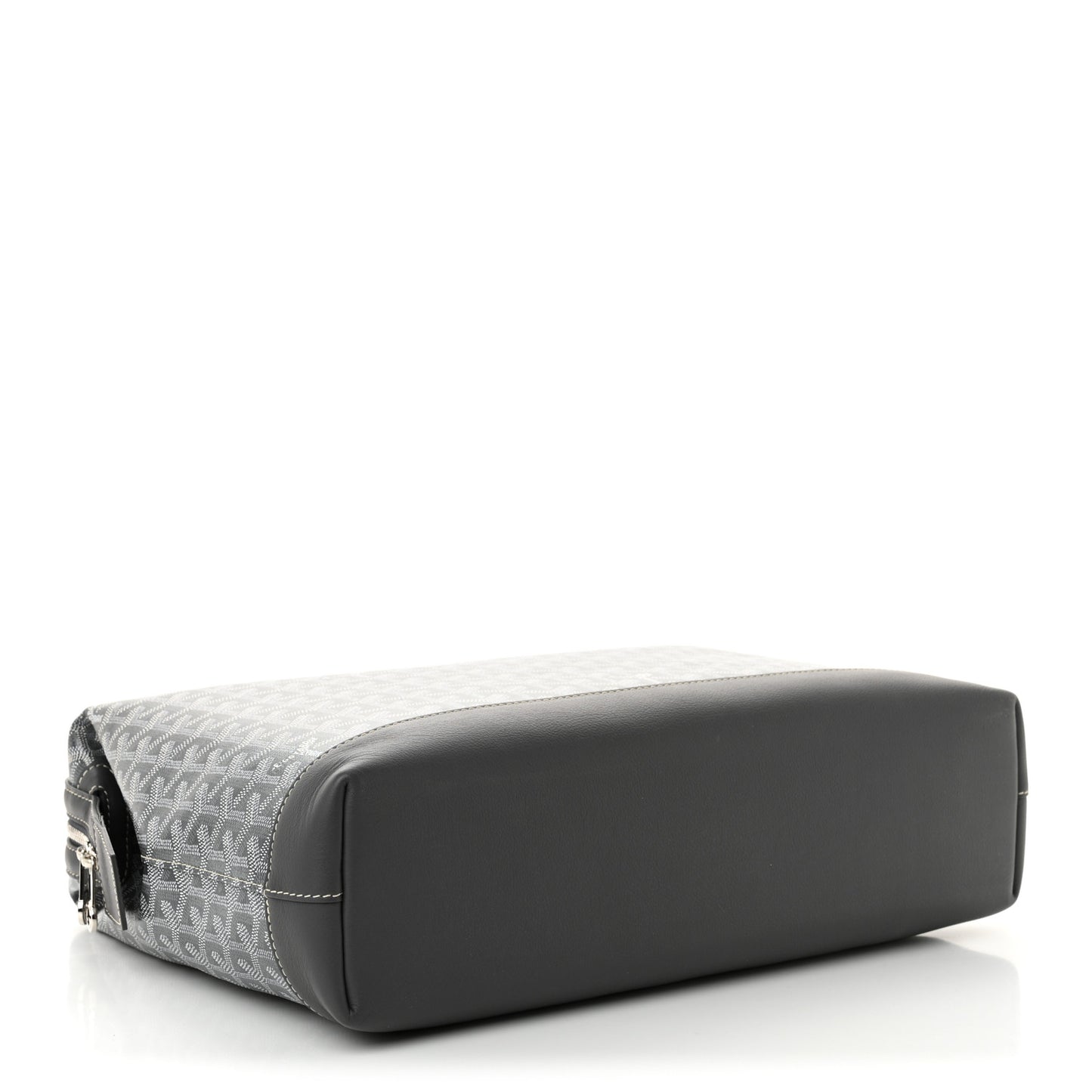 Goyardine Calfskin Cisalpin Document Case Grey