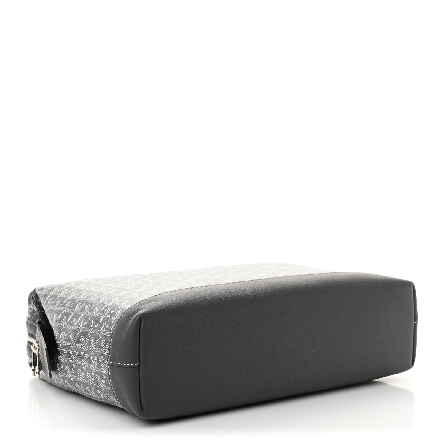 Goyard Goyardine Calfskin Cisalpin Document Case Grey 4 of 9