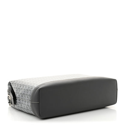 Goyard Goyardine Calfskin Cisalpin Document Case Grey 4 of 9