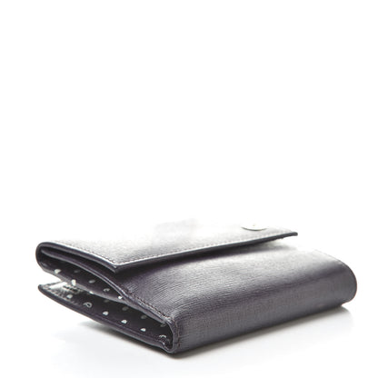 Gucci Calfskin Interlocking G French Flap Wallet Purple 4 of 9