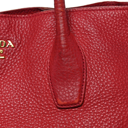 Prada Vitello Daino Tote Rosso 33 of 41