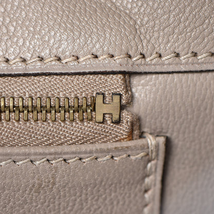 Hermes Taurillon Clemence Birkin 35 Gris Tourterelle 28 of 48