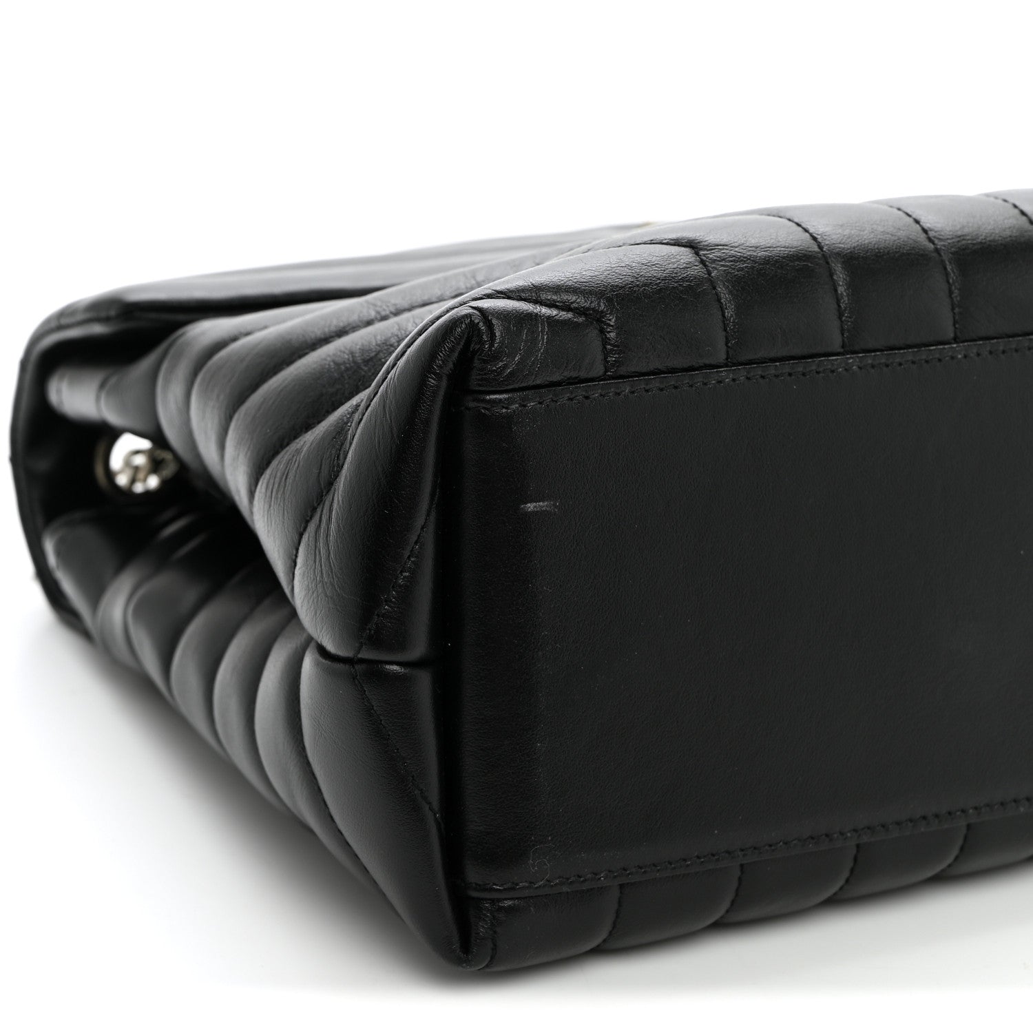 Saint Laurent Calfskin Y Quilted Monogram Medium Loulou Chain Satchel Black 10 of 11