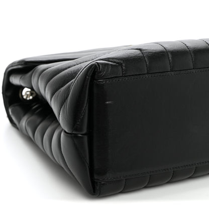 Saint Laurent Calfskin Y Quilted Monogram Medium Loulou Chain Satchel Black 10 of 11