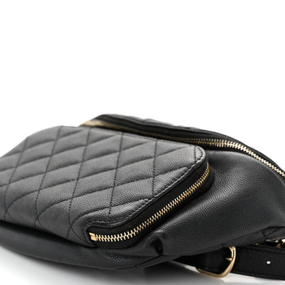 Chanel Caviar Quilted Business Affinity Waist Belt Bag Black 10 of 10