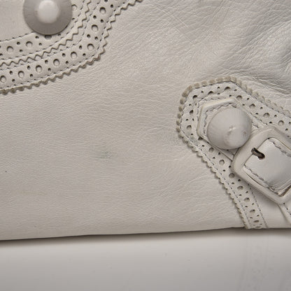 Balenciaga Agneau Giant Brogues Hardware Mid Day White 12 of 22
