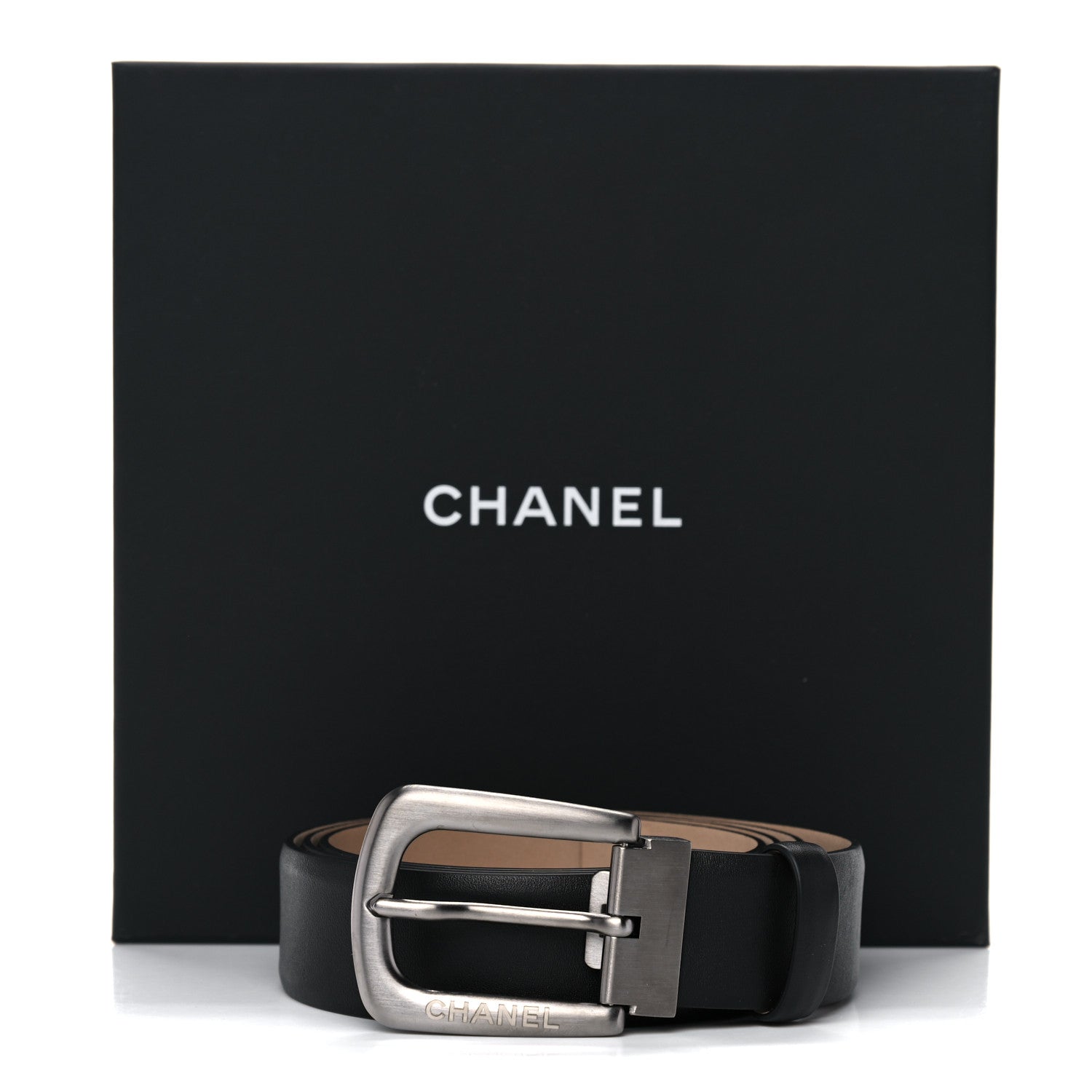 Chanel Calfskin Belt 95 38 Black 8 of 8