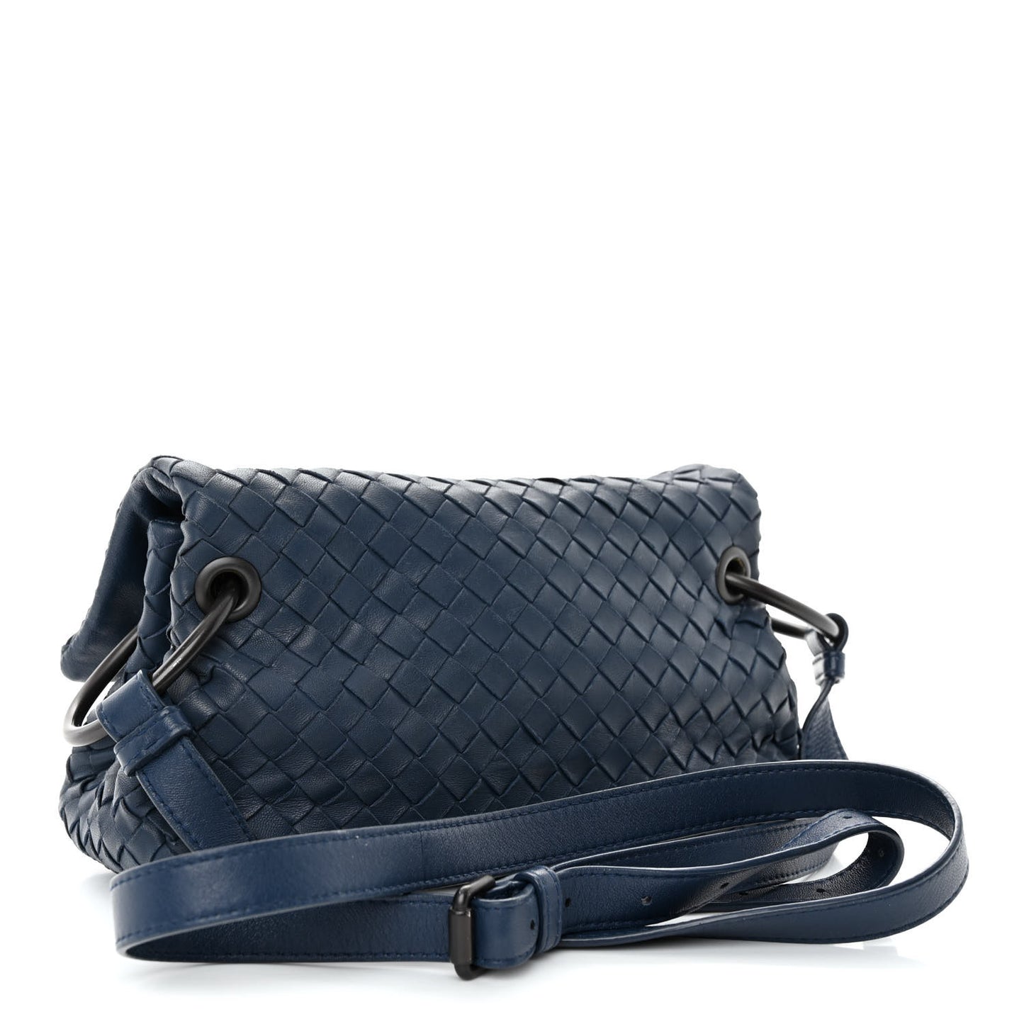 Nappa Intrecciato Crossbody Denim