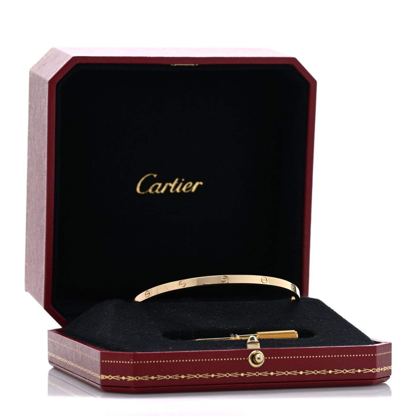 18K Yellow Gold Small LOVE Bracelet 20
