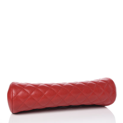 Chanel Caviar Quilted Timeless Clutch Red 4 of 10