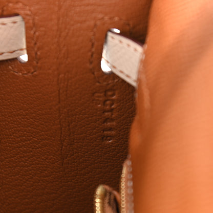 Hermes Epsom Horseshoe Kelly Sellier 25 Gold Craie 7 of 12
