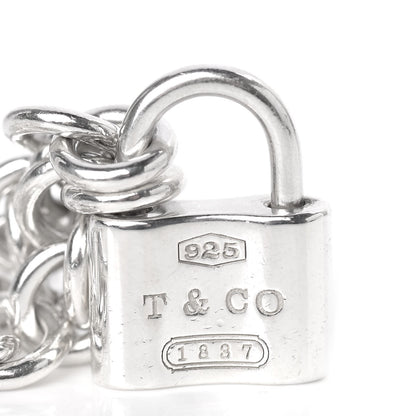 Tiffany Sterling Silver 1837 Lock Charm Bracelet 4 of 8
