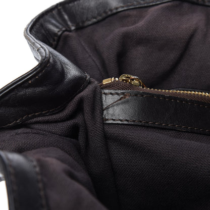 Burberry Calfskin Quilted Belt Tote Black 20 of 21