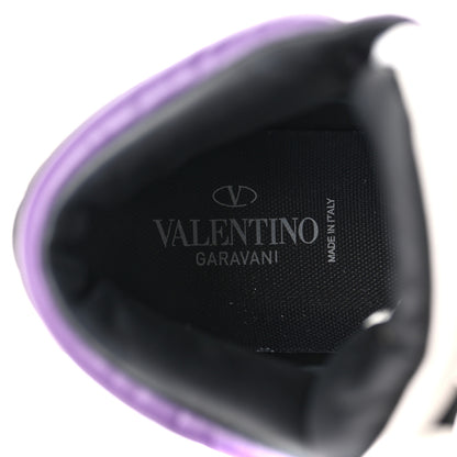 Valentino Garavani Nappa Mens One Stud High Top Sneakers 43 White Indian Violet Black 7 of 8