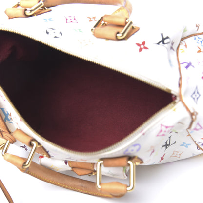 Louis Vuitton Monogram Multicolor Speedy 30 White 5 of 19