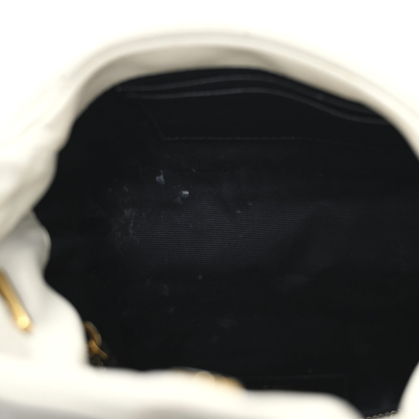 Lambskin Quilted Toy Loulou Puffer Monogram Chain Satchel Crema Soft