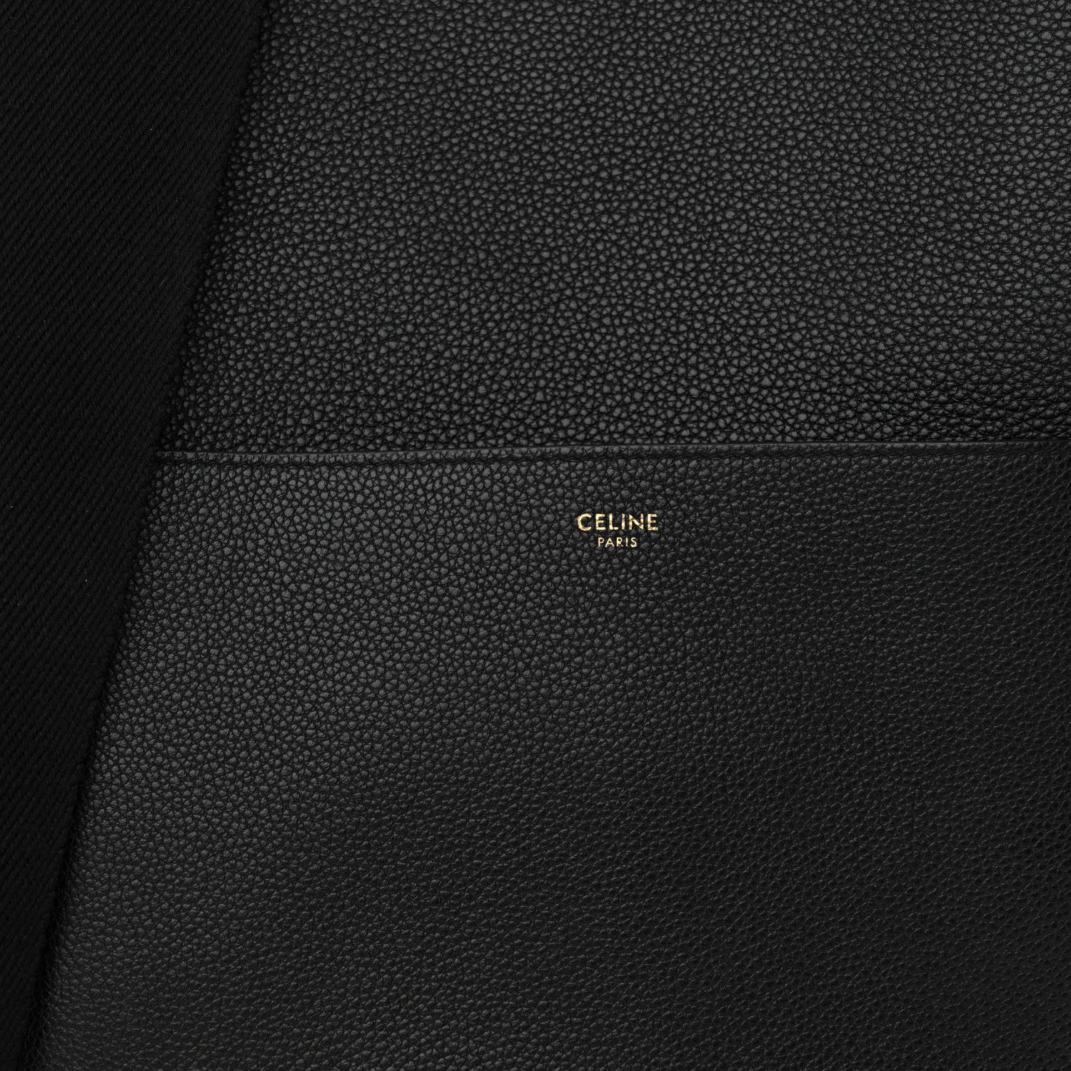 Celine Soft Grained Calfskin Sangle Bucket Bag Black 8 of 14