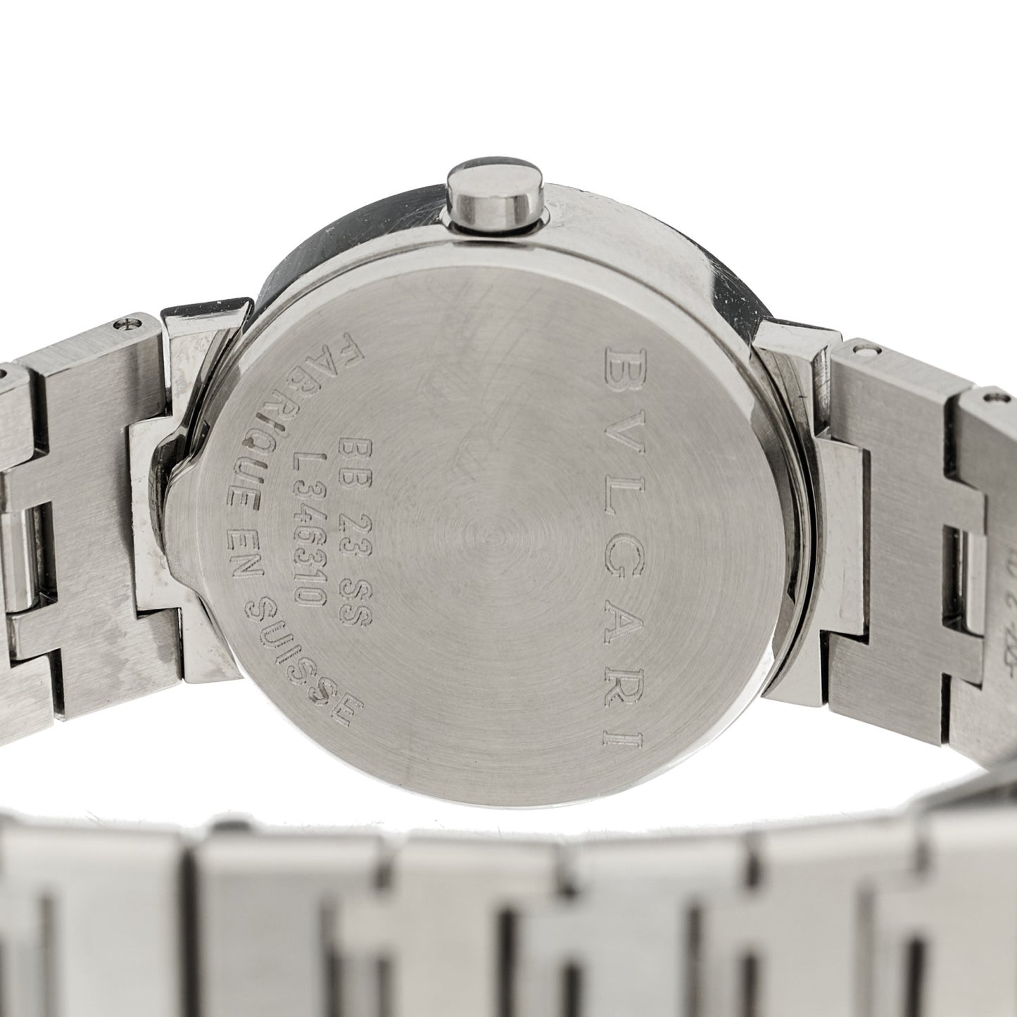 Stainless Steel 23mm Quartz Watch Black