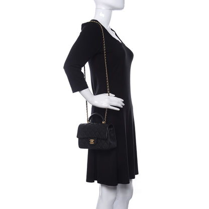 Chanel Caviar Quilted Mini Top Handle Rectangular Flap Black 2 of 11