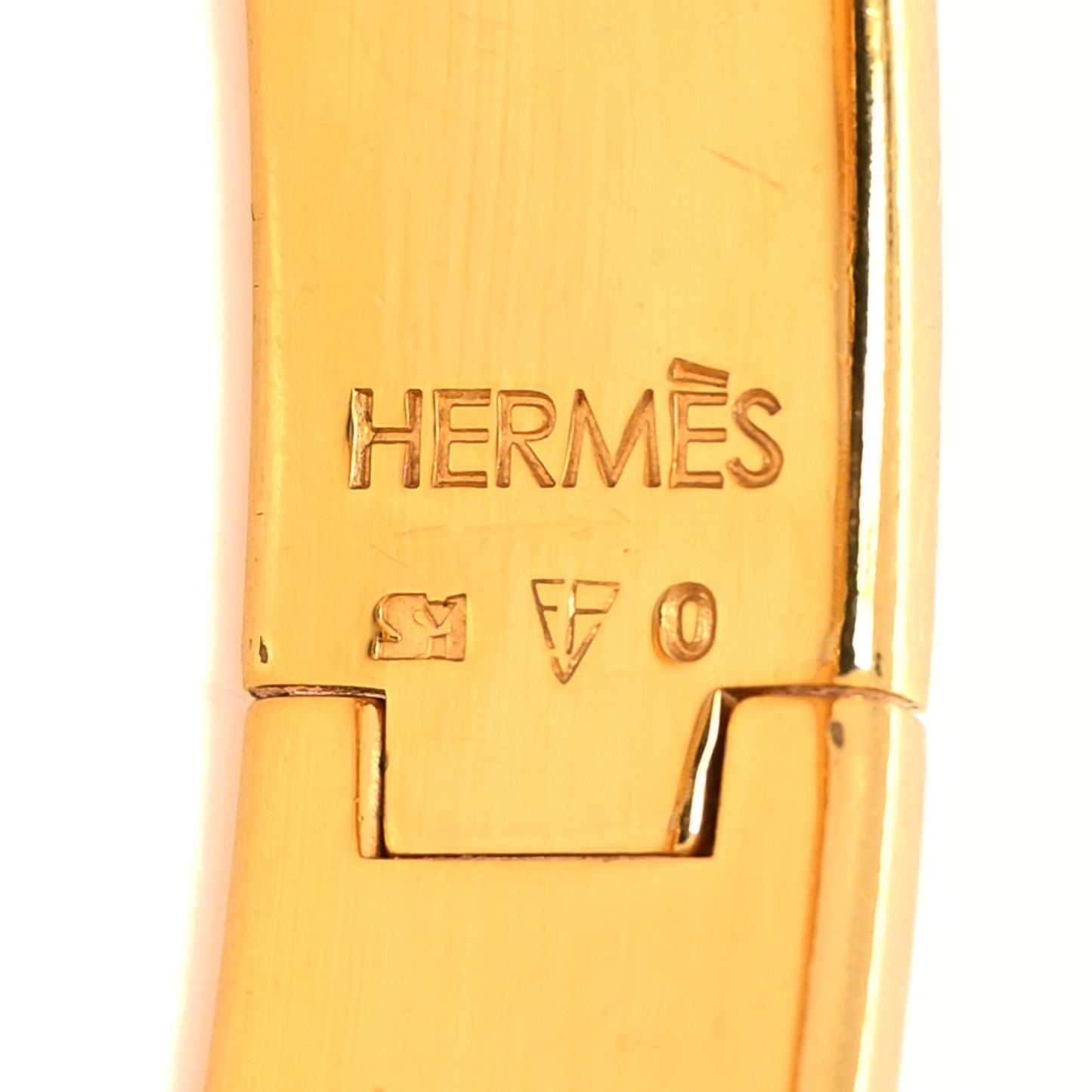 Enamel Narrow Clic Clac H Bracelet PM Black