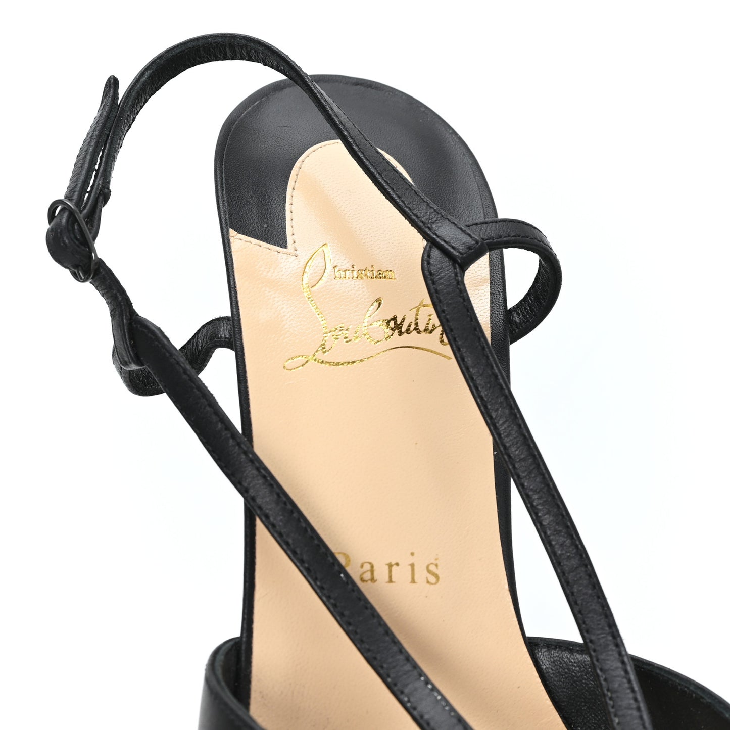 Calfskin Veracite 130 Sandals 40 Black
