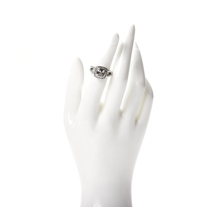 David Yurman Sterling Silver Diamond White Topaz 7mm Petite Albion Ring 50 5.25 2 of 5
