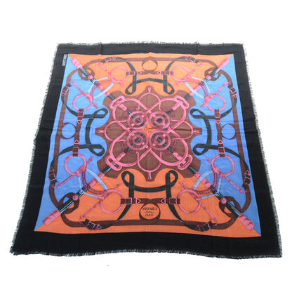 Hermes Cashmere Silk Eperon D Or Fringe Scarf 90 1 of 6