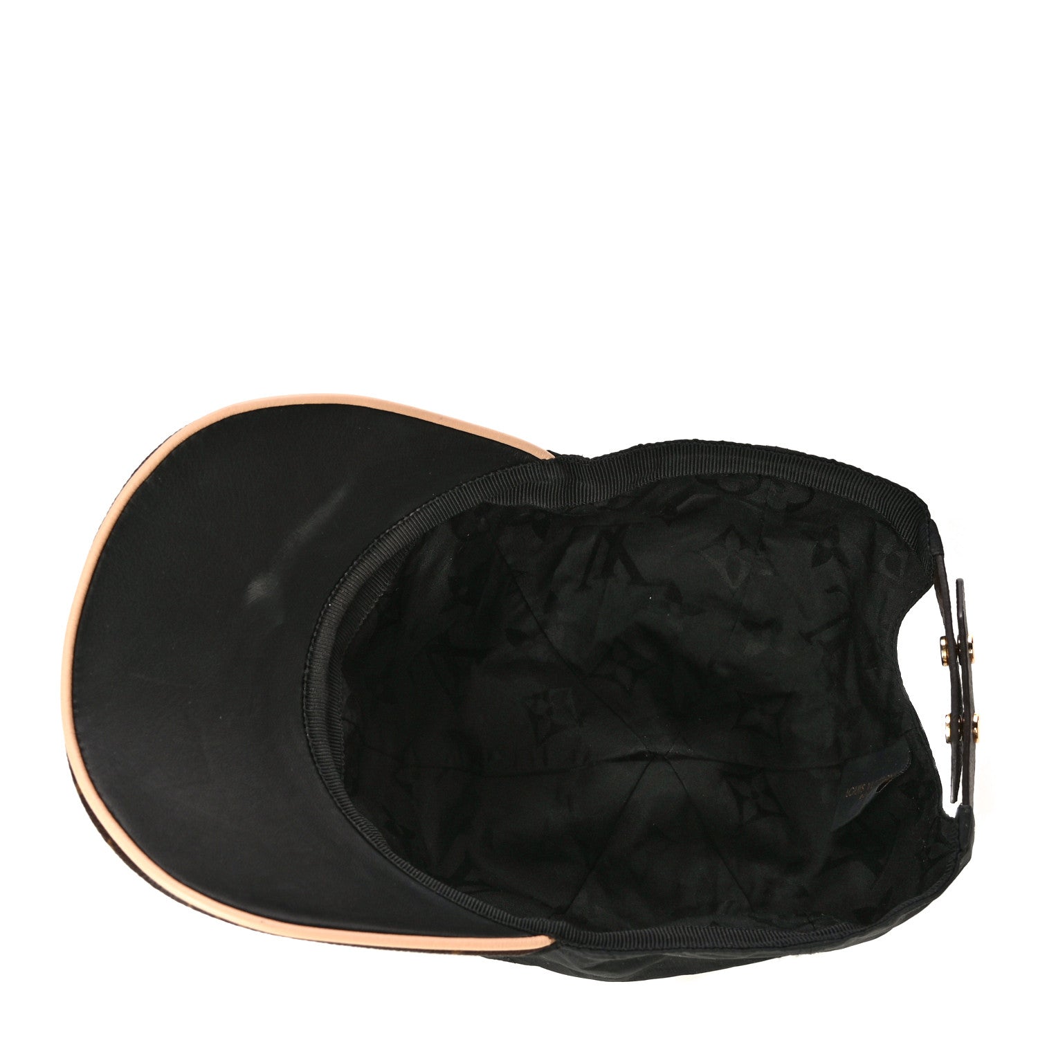 Louis Vuitton Polyester Silk Monogram LV Get Ready Cap M Black 5 of 10