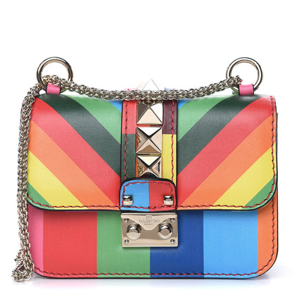 Valentino Garavani Vitello 1973 Mini Glam Lock Rockstud Flap Multicolor 1 of 12