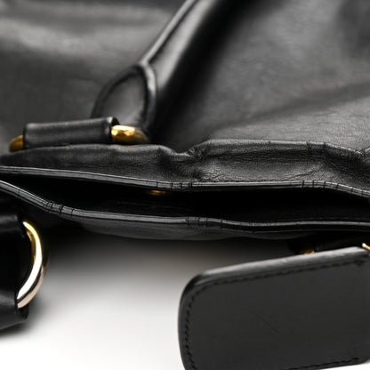 Prada Soft Calf Shopping Tote Black 12 of 18
