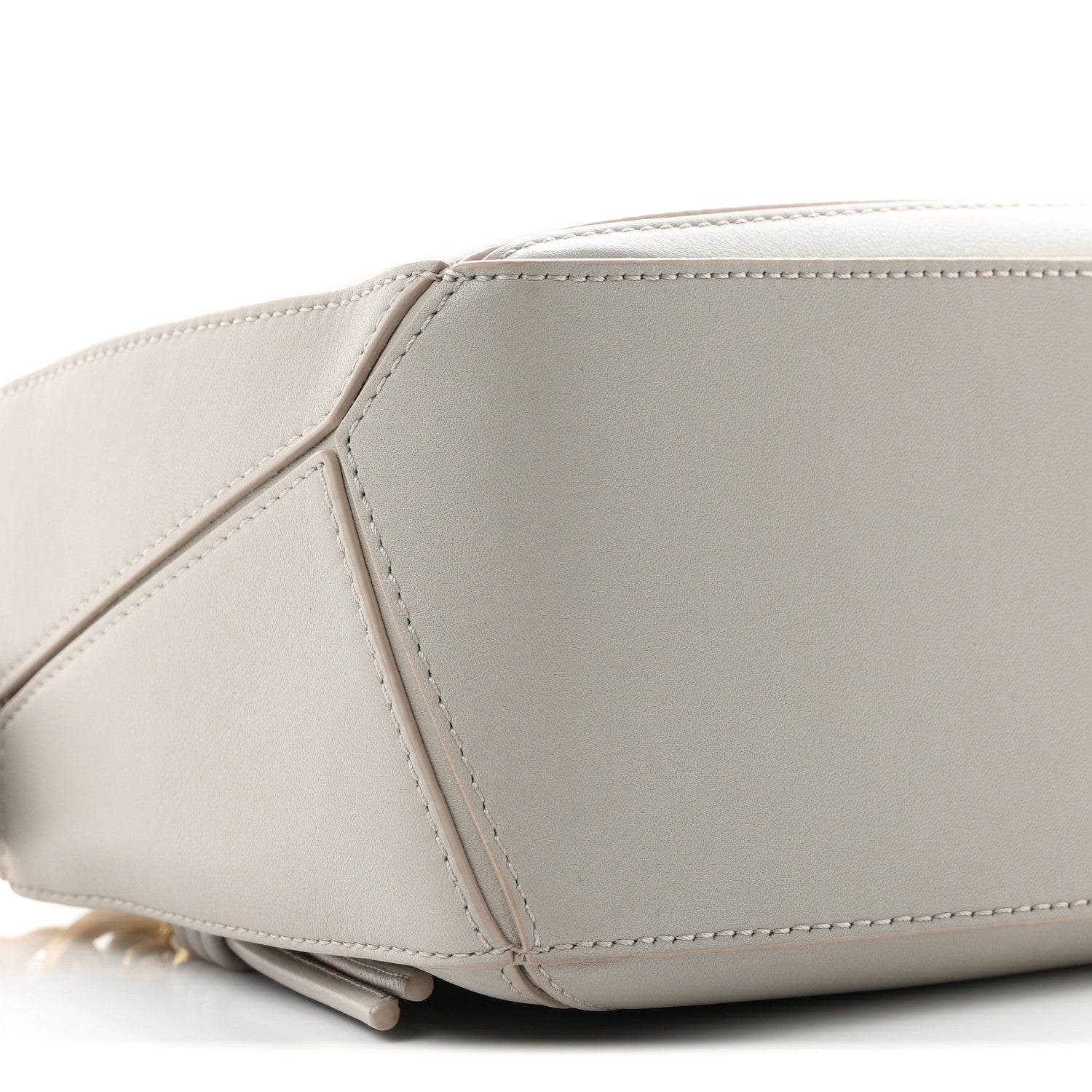 Loewe Calfskin Small Woven Puzzle Bag  Shell Grey 7 of 8