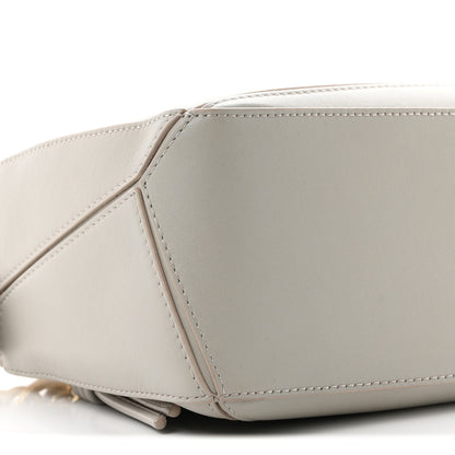Loewe Calfskin Small Woven Puzzle Bag  Shell Grey 7 of 8