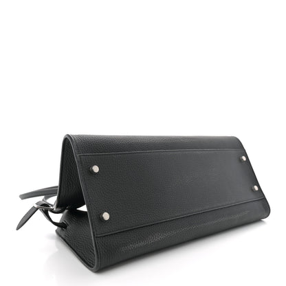 The Row Matte Grained Calfskin Margaux Shoulder 12 Black 4 of 10