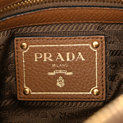 Prada Vitello Phenix Shoulder Bag Cannella 6 of 12