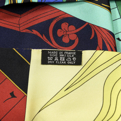 Hermes Silk Astrologie Nouvelle Maxi Twilly Violet Vert Jaune 4 of 4