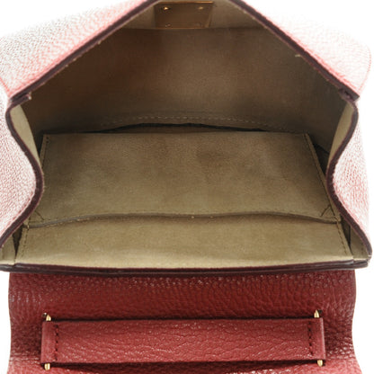 Chloe Grained Lambskin Mini Drew Shoulder Bag Sienna Red 5 of 6