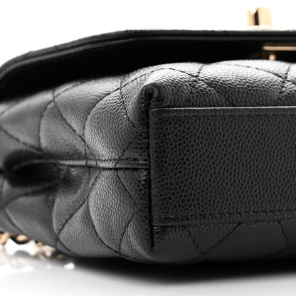 Chanel Caviar Quilted Coco Handle Clutch With Chain Black 9 of 10