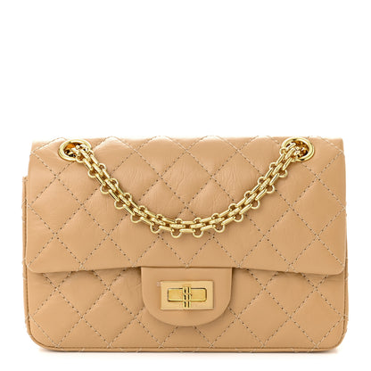 Chanel Aged Calfskin Quilted 2.55 Reissue Mini Flap Beige 1 of 10