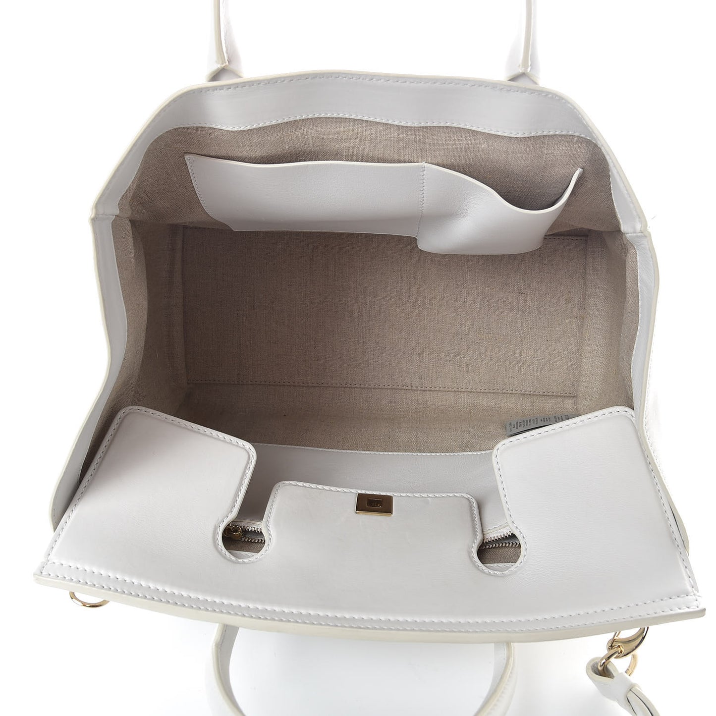 Calfskin Large Palazzo Empire Bag White