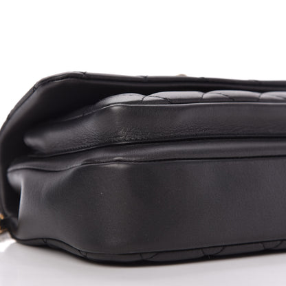 Chanel Calfskin Quilted Top Handle Flap Black 6 of 11