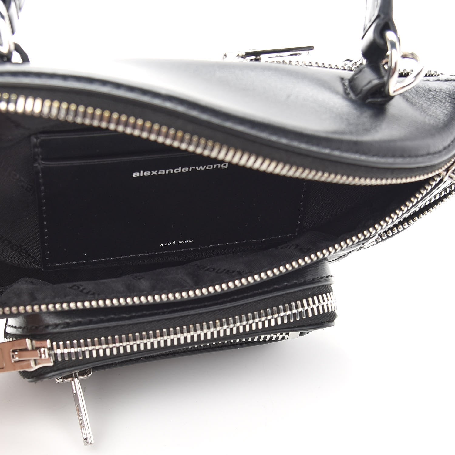 Alexander Wang Calfskin Mini Attica Top Handle Belt Bag Black 5 of 9