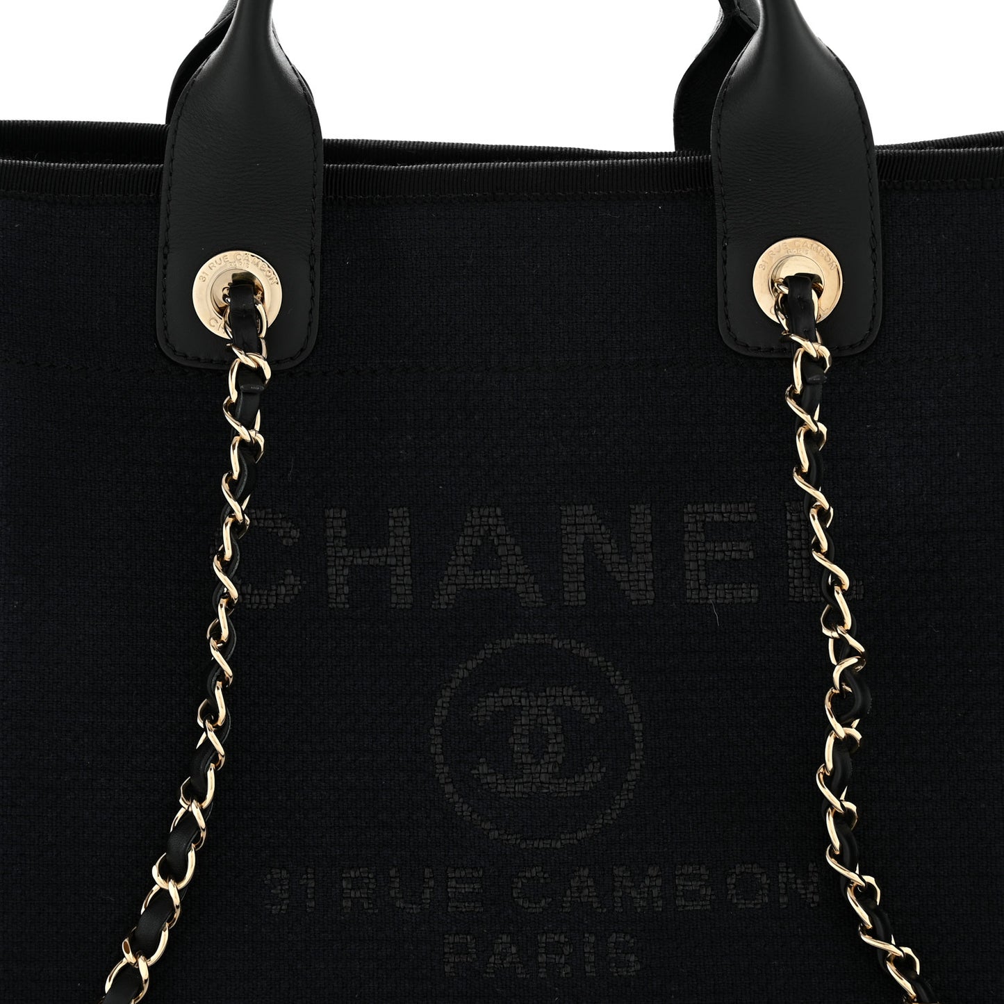 Mixed Fibers Small Deauville Tote Black