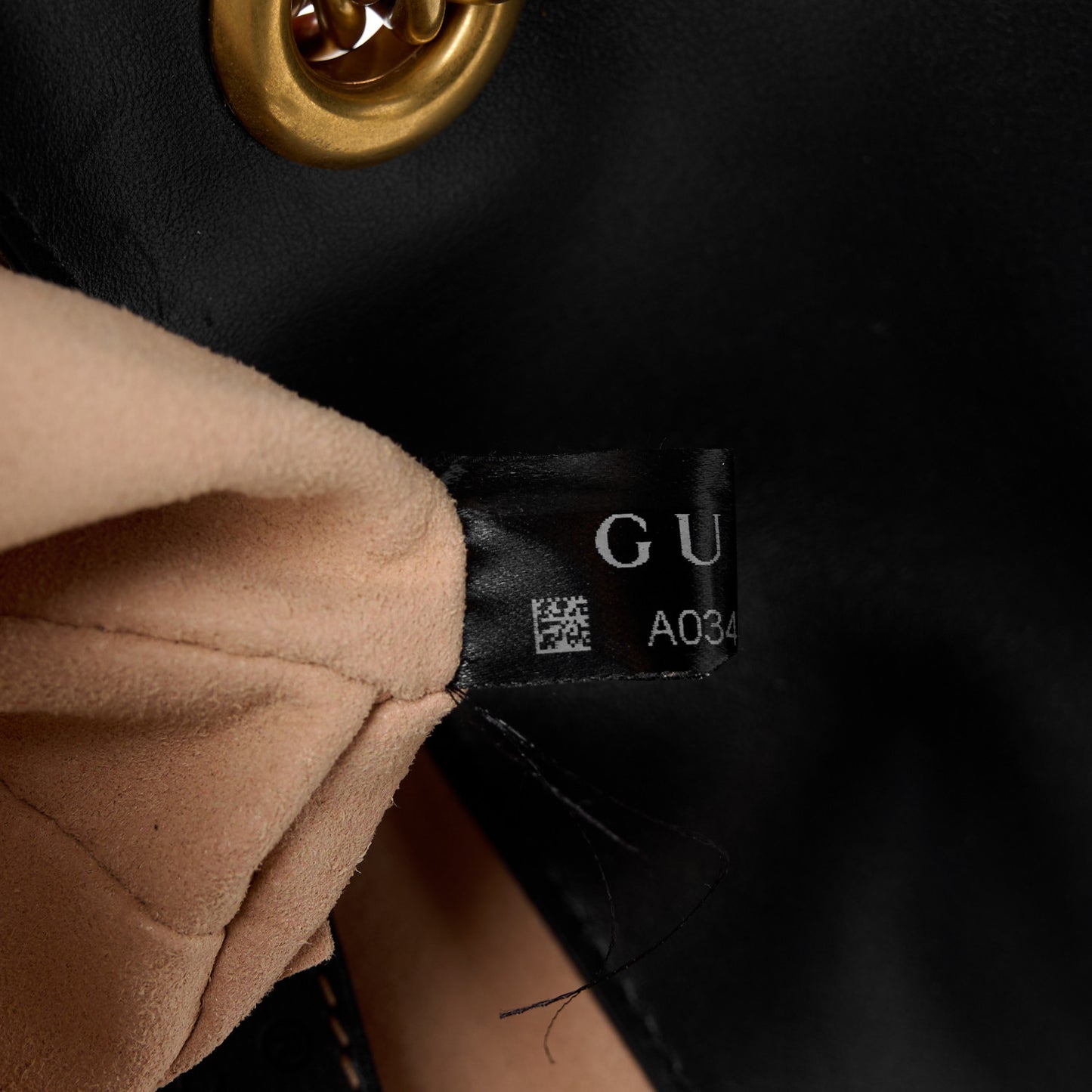 Calfskin Matelasse Mini GG Marmont Shoulder Bag Black