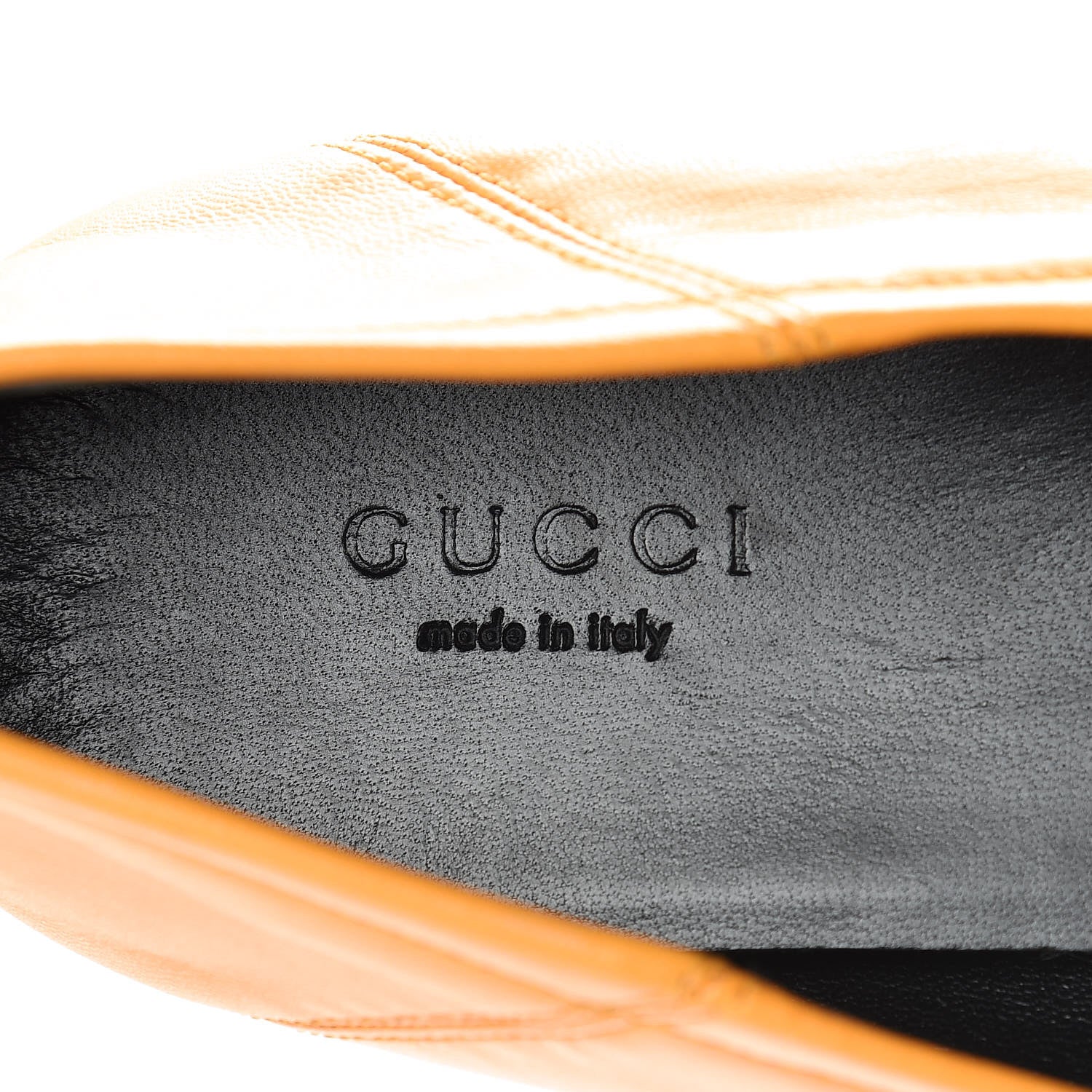 Gucci Lambskin Womens Brixton Horsebit Loafers 40 Crystal Copper 7 of 9