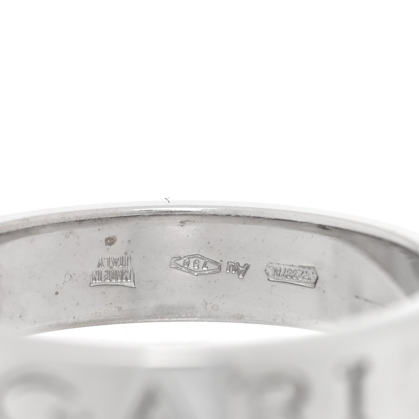 18K White Gold Diamond B.Zero1 Essential Band Ring 53 6.5