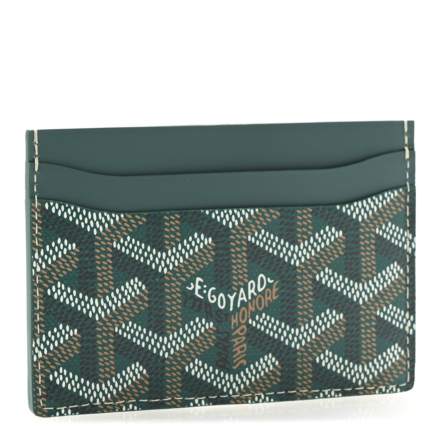 Goyard Goyardine Saint Sulpice Card Holder Green 3 of 8