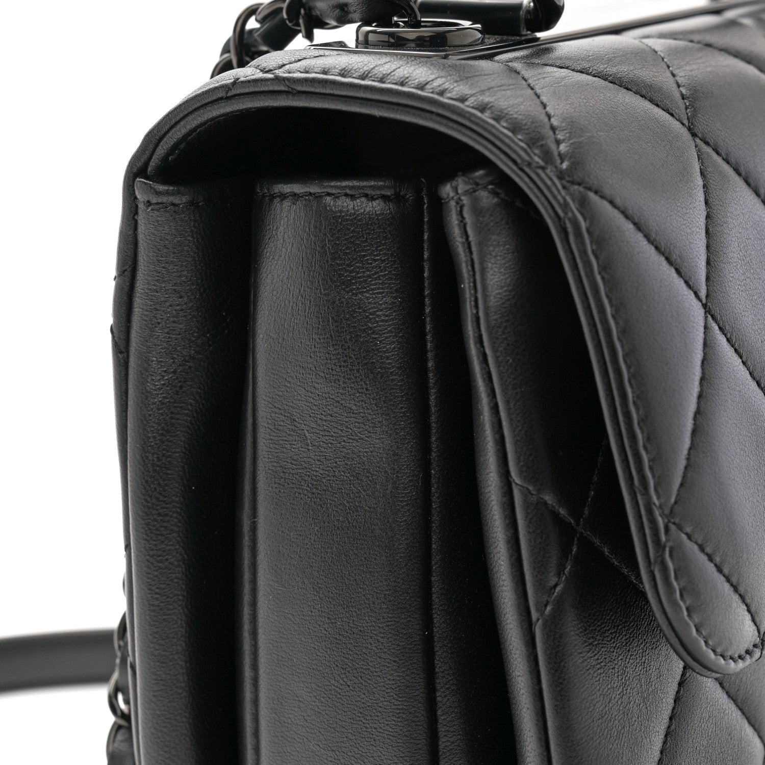 Chanel Lambskin Quilted Small Trendy CC Dual Handle Flap Bag So Black 11 of 11