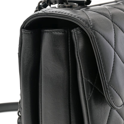 Chanel Lambskin Quilted Small Trendy CC Dual Handle Flap Bag So Black 11 of 11