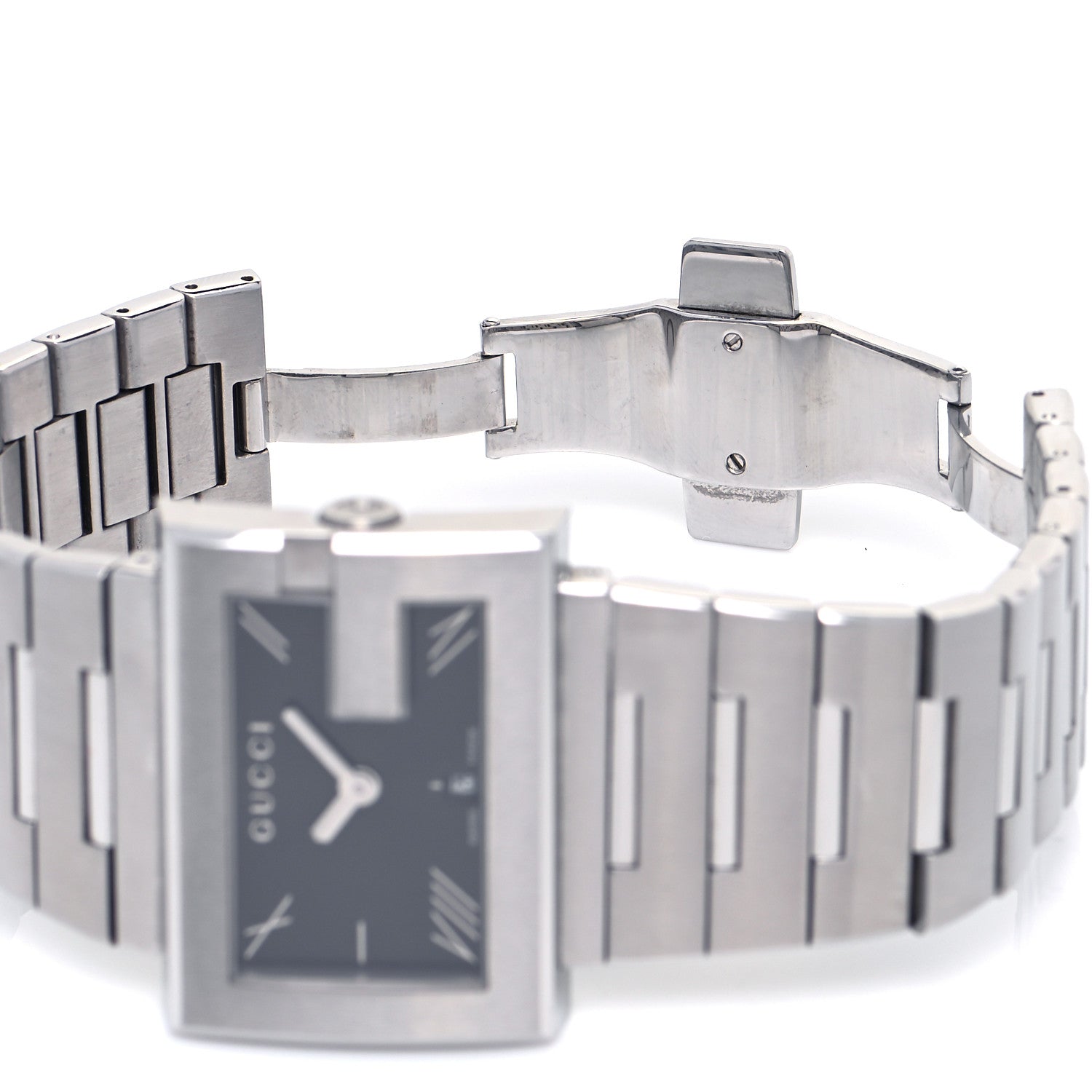 Gucci Stainless Steel 38mm 100M G-Rectangle Quartz Watch Black 6 of 7