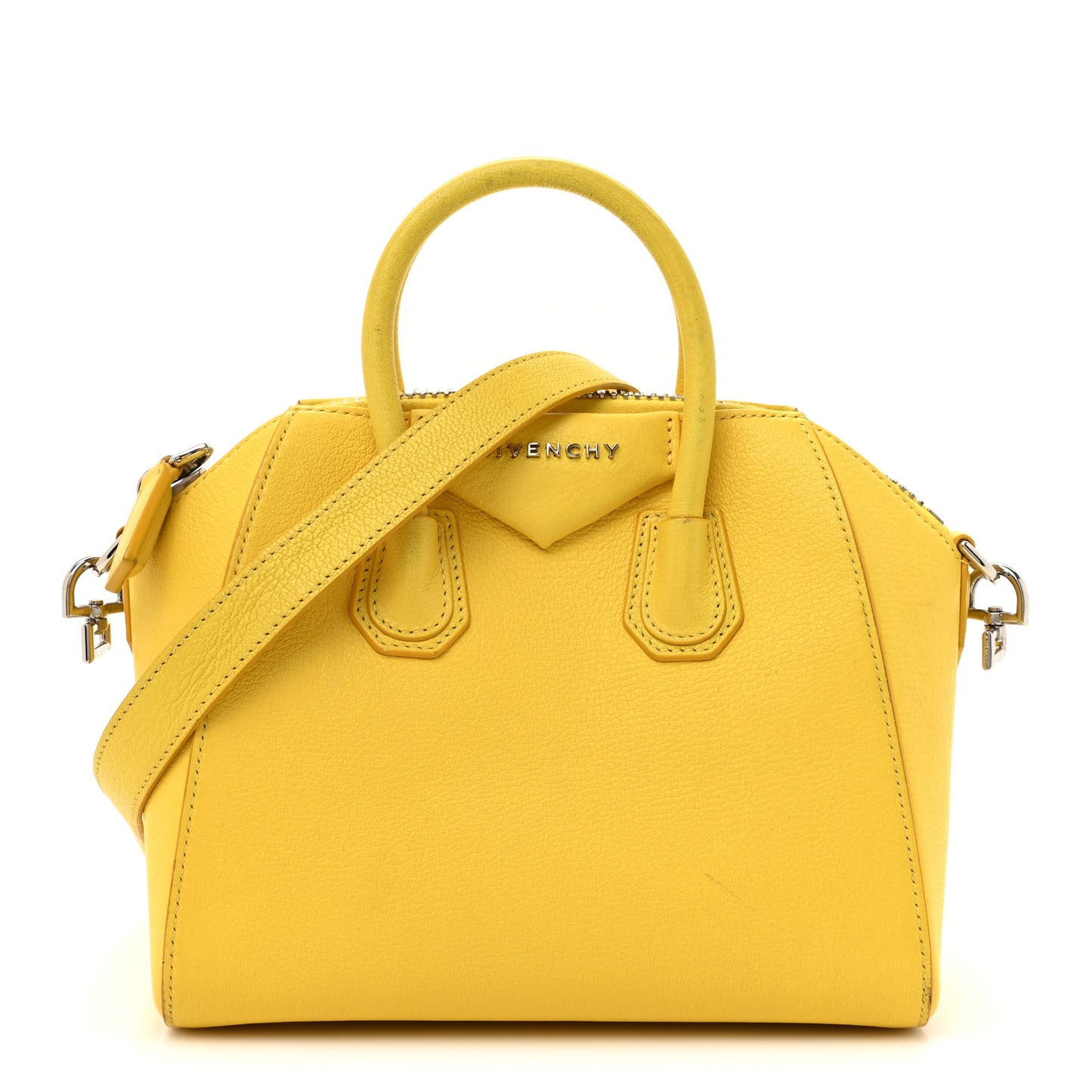 Sugar Goatskin Mini Antigona Yellow